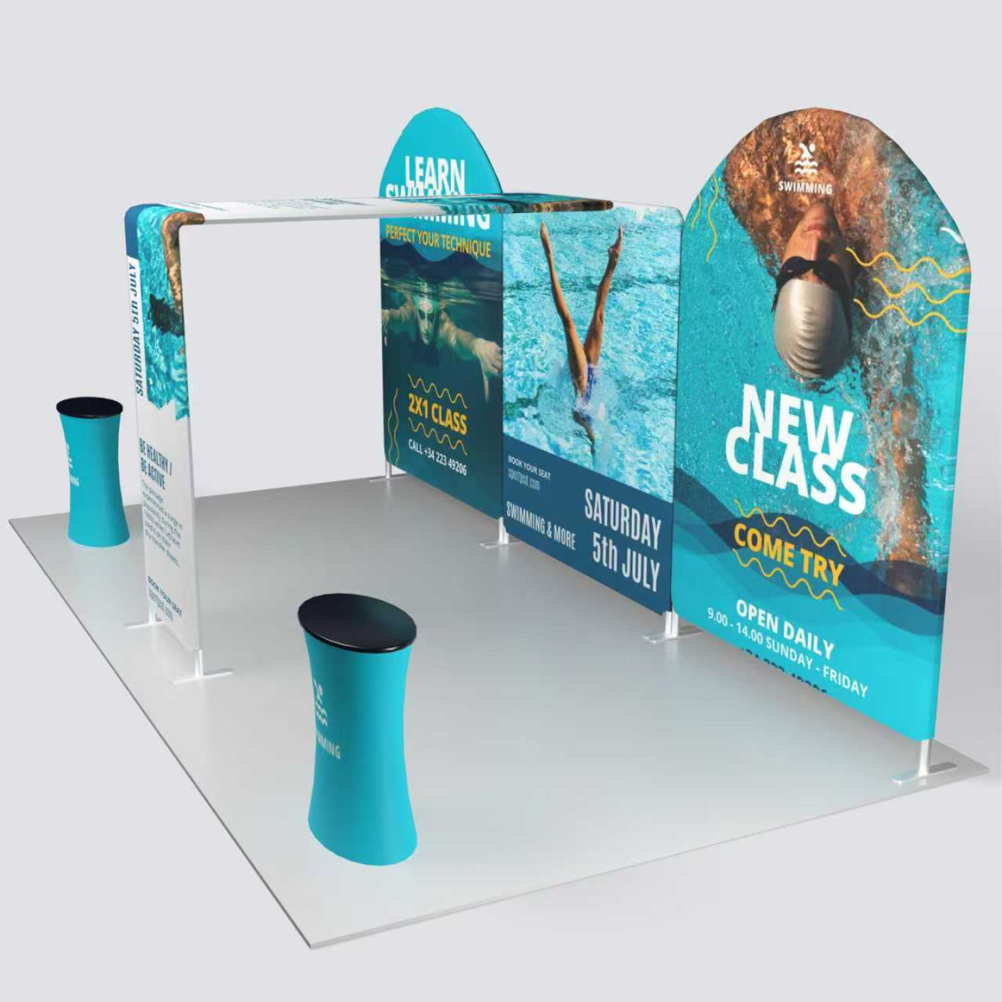 10ft x 20ft expo booth kit A20-02, photo 2 by Graphics Design Media, Las Vegas