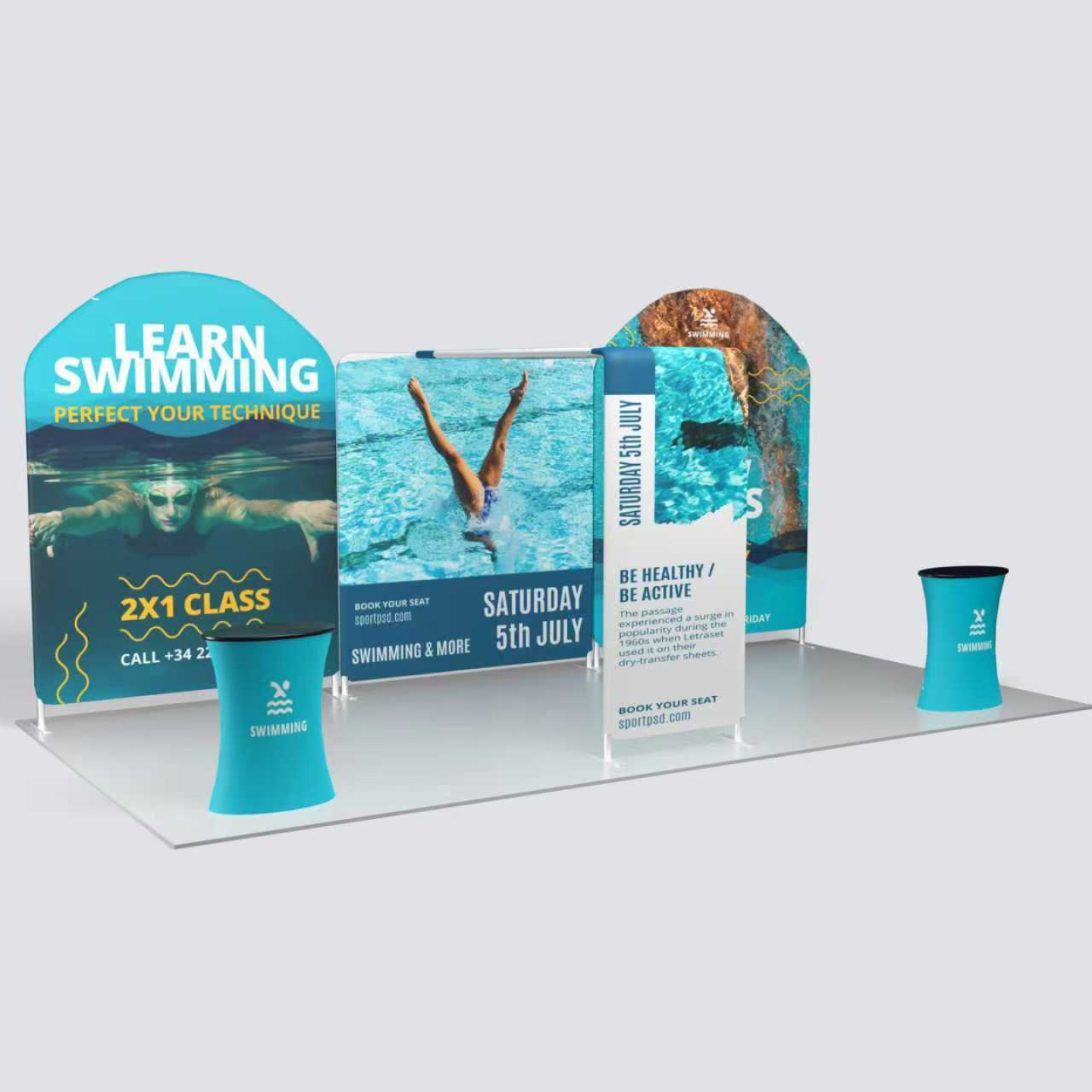 10ft x 20ft expo booth kit A20-02, photo 3 by Graphics Design Media, Las Vegas