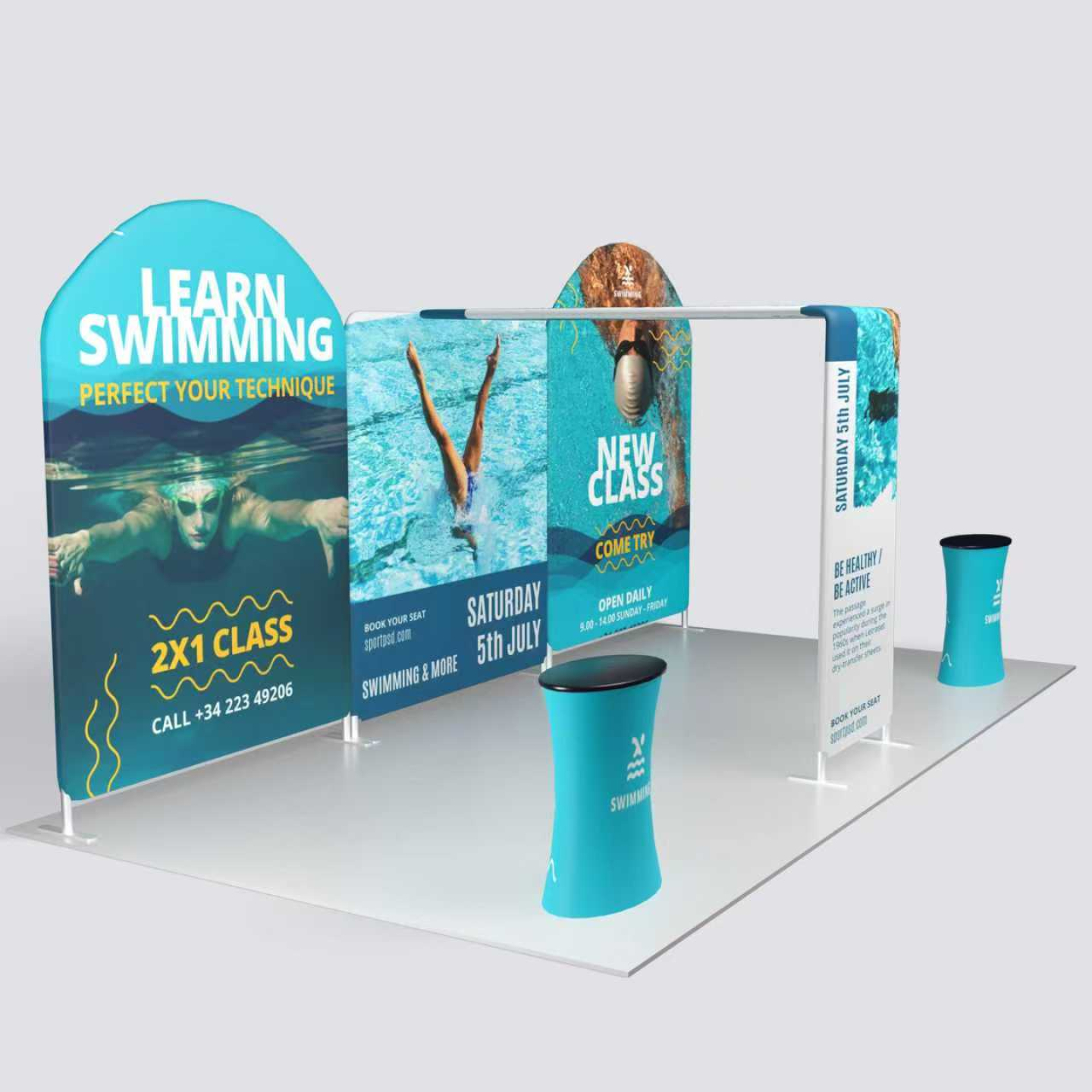 10ft x 20ft expo booth kit A20-02, photo 4 by Graphics Design Media, Las Vegas
