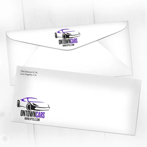 Custom printed envelopes automotive sample