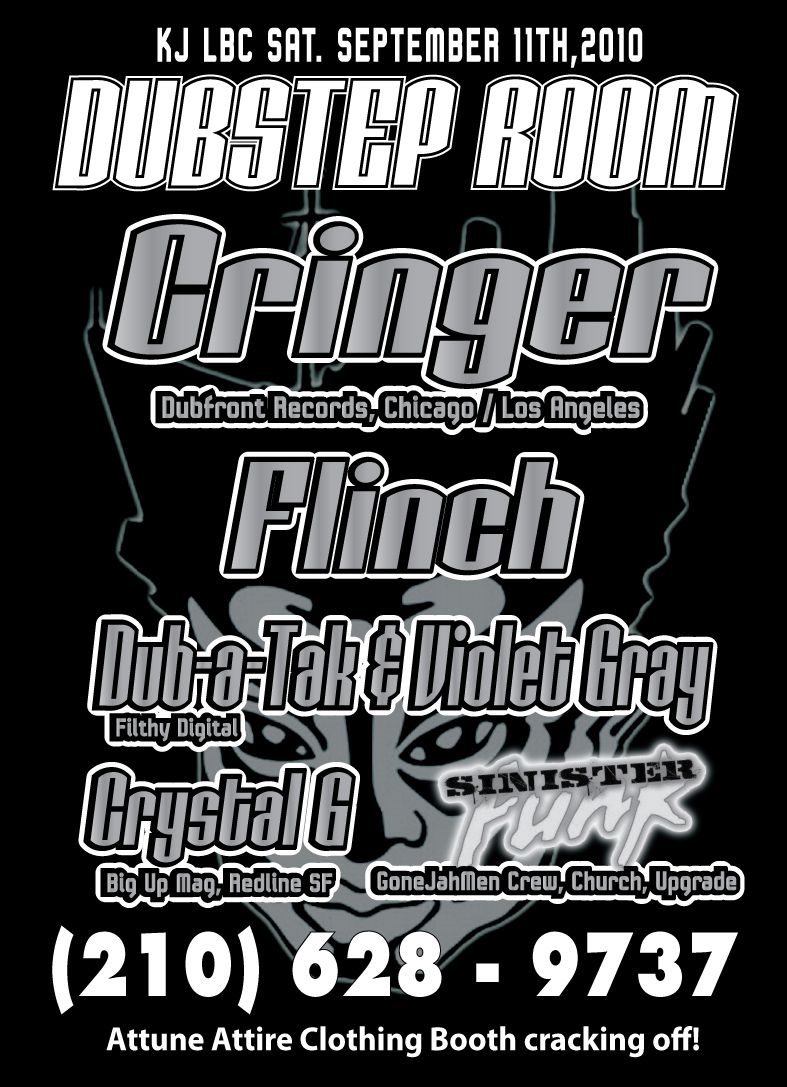 Dubstep Room September club event flyer