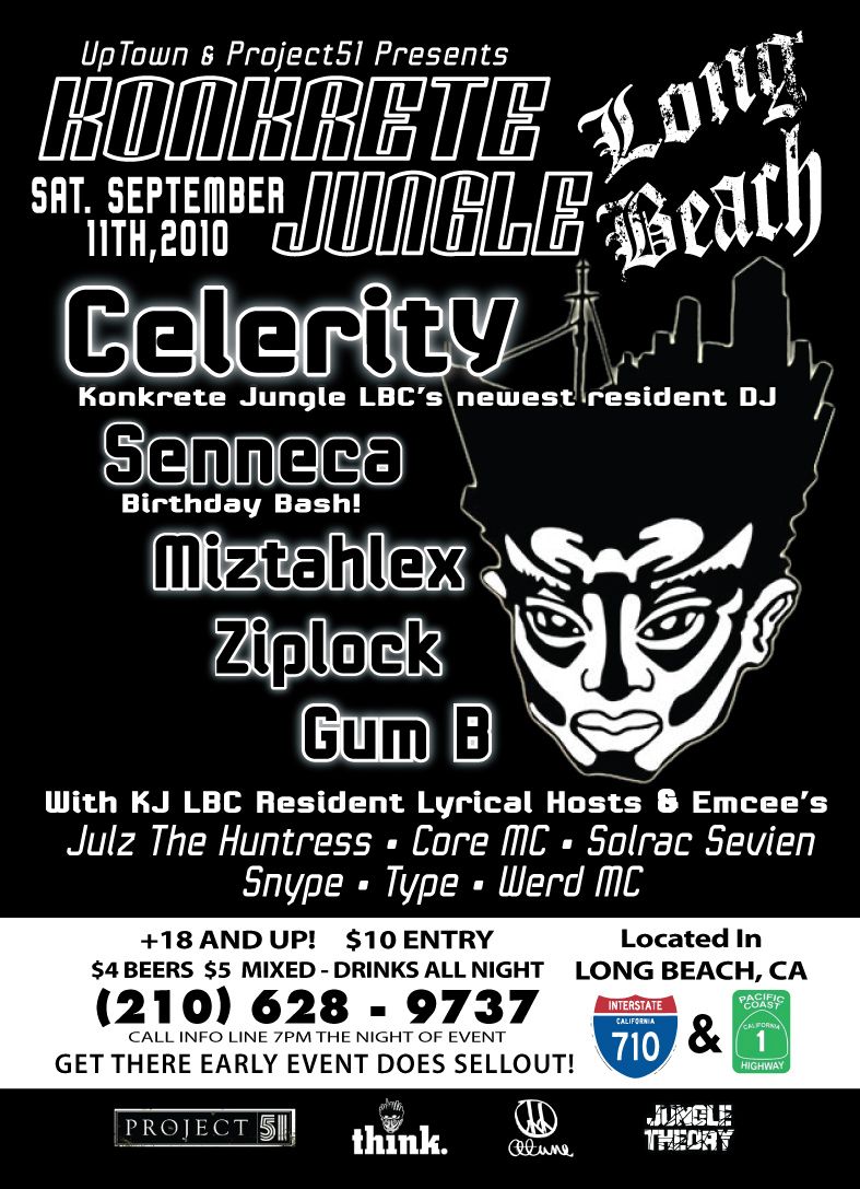 Konkrete Jungle September club event flyer