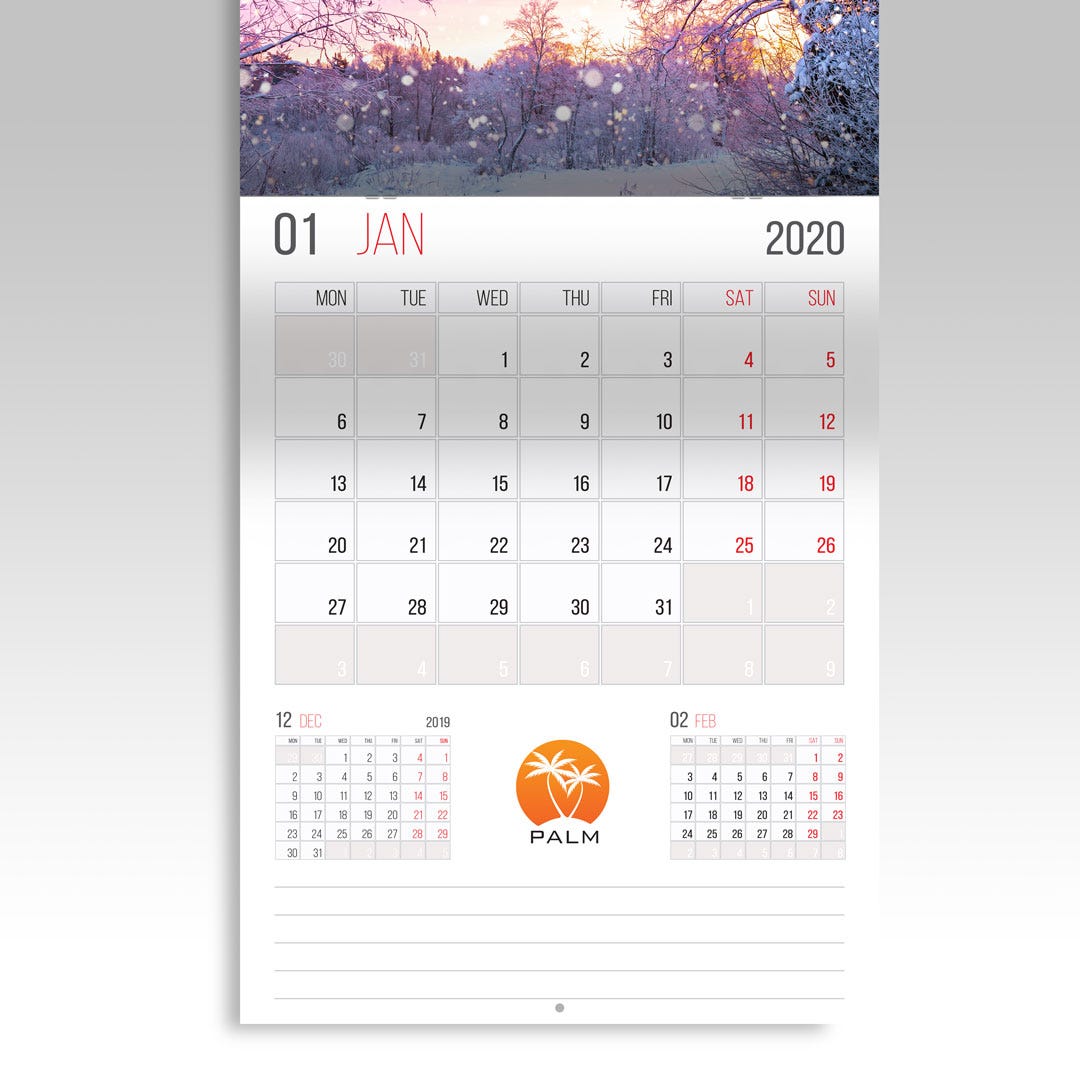 9x12 Wall Calendars printed by Graphics Design Media in Las Vegas