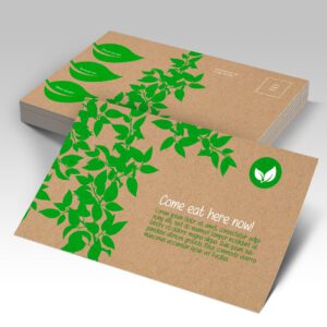 Brown Kraft Postcards printed by Graphics Design Media in Las Vegas