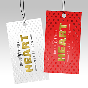 Dual Raised Hang Tags sample