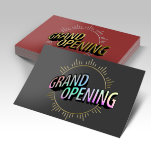 Dual Raised Foil Postcards printed by Graphics Design Media in Las Vegas