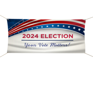 Political Banner — marketing graphic example from Graphics Design Media