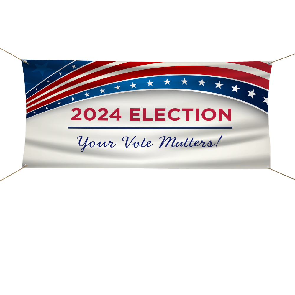 Political Banner — marketing graphic example from Graphics Design Media