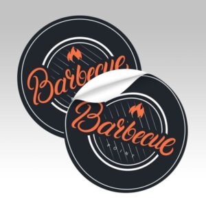 Custom printed round stickers from Graphics Design Media