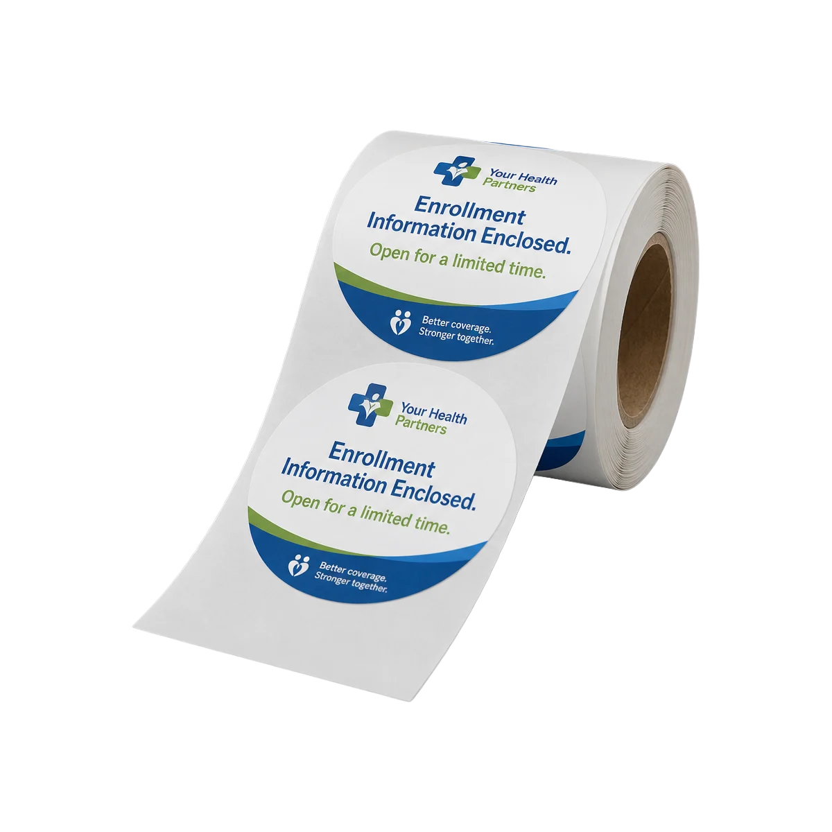 Matte finish sticker marketing graphic