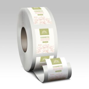 White BOPP roll labels - custom printed labels by Graphics Design Media