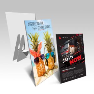 White PVC Counter Cards printed by Graphics Design Media in Las Vegas