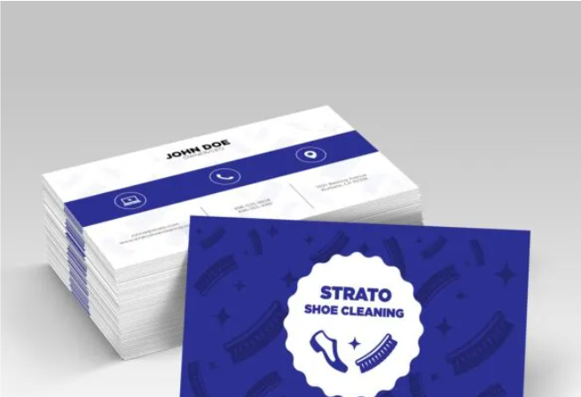 Graphics Design Media suede business cards with a soft-touch velvet laminate finish.