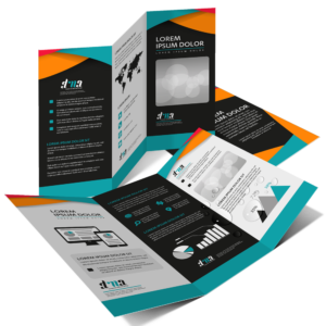 Graphicsdesignmedia Tri Fold Brochure Printing Corporate Design Mockup